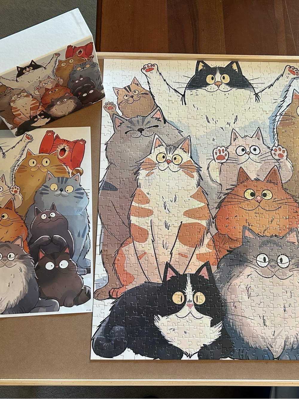 Colorful Cat Crew Puzzle - Multicolored - Picture 4 of 8
